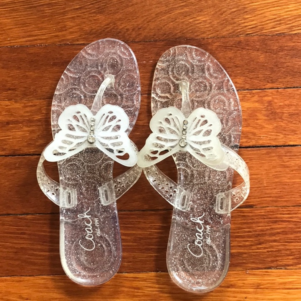 Coach jelly sandals size 6